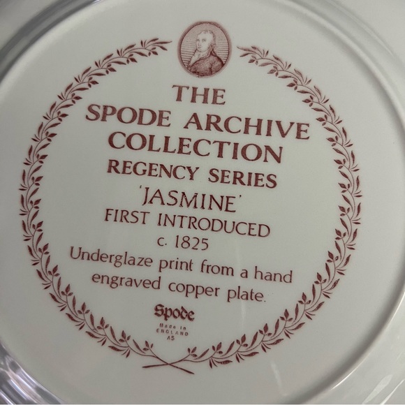 Spode Dining Spode Archive Collectible Plateregency Series Jasmine